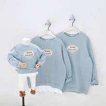 2021 Dojhonkids Parent-Child Tees Clothing  Fake-2pcs Family Matching T-Shirts Outfits Sweatshirts for a Family of Three Suits 2024 - buy cheap