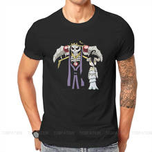 Ainz-Camiseta de Momonga y Albedo Chibi para hombre, camisa de Hip Hop con estampado Overlord, Tops informales, camiseta de manga corta, Idea de regalo 2024 - compra barato