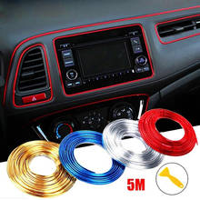 5M Car Seal Accessories Moulding Trim Dashboard Edge Universal Auto Chrome Styling Interior Exterior Decoration Door Strip 2024 - buy cheap