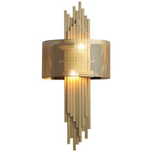 Nordic Modern Gold Hollow Wall Lamps Living Room Bedroom Bedside Modern Luxury Sconces Wall Lights Deco Study Room Luminaires 2024 - buy cheap