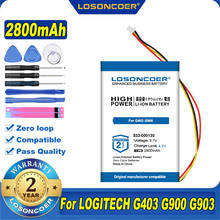 100% Original LOSONCOER 2800mAh 533-000130 Battery For LOGITECH G403 G900 G903 G703 X100 Wireless Mouse Batteries 2024 - buy cheap