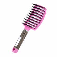 Hot Sale Comfortable Hair Comb Brush Hair Scalp Massage Comb Hairbrush Nylon Women Wet Curly Detangle Hair Brush for Salon Hair 2024 - buy cheap