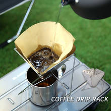 1pc Outdoors Coffee Drip Rack Stainless Steel Portable Foldable Filter Coffee Dripper Funnel for Camping 2024 - buy cheap