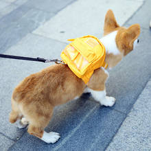 Mochila con arnés para perro, bolsa de transporte para mascotas de estilo coreano, bolsa de viaje portátil para caminar, para perros pequeños 2024 - compra barato
