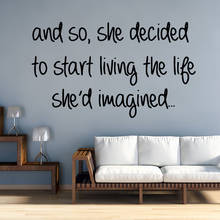 Romantic Life quotes Wall Stickers Self Adhesive Art Wallpaper Nursery Kids Room Wall Decor Decal Mural 2024 - buy cheap