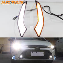 JAZZ TIGER Dynamic Yellow Turn Signal 12V Car DRL Lamp LED Daytime Running Light Fog Lamp For Toyota Corolla Hybrid 2019 2020 US 2024 - buy cheap
