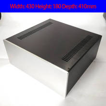 KYYSLB 430*180*410mm 4318 Full Aluminum Amplifier Chassis Box House DIY Enclosure with Power Base Foot Amplifier Case Shell 2024 - buy cheap