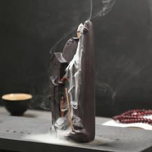 Quemador de incienso de cerámica con reflujo de humo para decoración del hogar, accesorios creativos de decoración para casa de té, reloj, incensario 2024 - compra barato