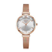Reloj de corte elegante para mujer, pulsera de acero inoxidable a la moda, de cuarzo japonés, 4 colores, caja Julius 1196 2024 - compra barato