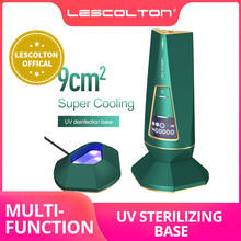 Lescolton ipl depilador a laser, removedor de pelos com uv, base de desinfecção, depilador a laser feminino e masculino 2024 - compre barato