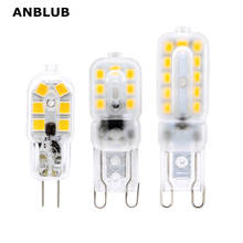 ANBLUB G9 G4 LED Light AC 220V DC 12V Dimmable bulb SMD2835 Spotlight For Chandelier Replace Halogen Lamp Lighting 5pcs/lot 2024 - buy cheap