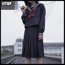 Uniforme escolar japonês da marinha, uniforme da escola, roupas para estudantes, para meninas 2024 - compre barato