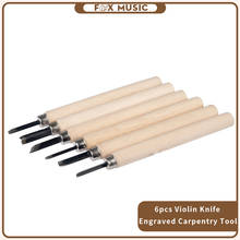 Conjunto de ferramentas de carpintaria para conserto e fabricação, 1-6 peças, faca gravada, para violino 2024 - compre barato