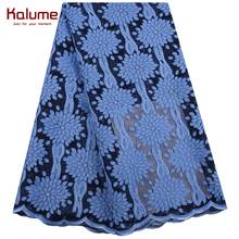 Kalume African 3D Flower Lace Fabric High Quality French Mesh Sequins Lace Fabric Latest Nigerian Tulle Laces For Wedding F1898 2024 - buy cheap