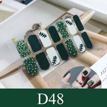 D48 Beauty DIY Nail Patch Self Adhesive Nail Wraps Decals Gradient Color Nail Polish Stickers Waterproof Nail Strips 2024 - buy cheap