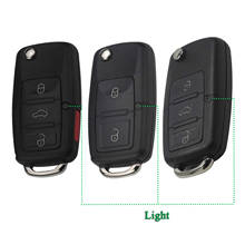 Bilchave 2/3/4 Buttons Flip Folding Car Remote Key Case Shell For VW Golf MK4 Bora Golf 4 5 6 Passat Polo Bora Touran HU66 Blade 2024 - buy cheap