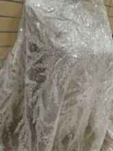 special embroidery tulle mesh lace fabric with beads for party dress ZH-32689 2024 - buy cheap