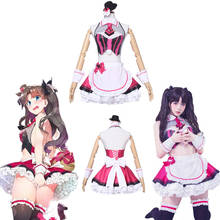 New Arrival Game Fate Grand Order Cosplay Costume Tohsaka Rin Valentines Street Choco Maid Dresses Halloween Cosplay Costumes 2024 - buy cheap