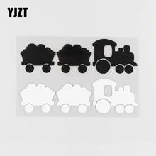 YJZT 17.7CM*5CM Cartoon Train Pattern Car Sticker Decorate Vinyl Decal 1A-0090 2024 - buy cheap