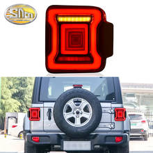 Car LED Taillight Tail Light For Jeep Wrangler 2018 2019 2020 Rear Fog Lamp + Brake Light + Reverse + Dynamic Turn Signal 2024 - buy cheap