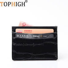 TOPHIGH High Quality Crocodile Pattern Multifunction Women Men Card Holder Wallet Driver License Card Bag ID Credit Cards Case 2024 - buy cheap