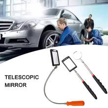 Espejo de inspección extensible con luz LED para coche, endoscopio, ángulo de visión de chasis de coche, lámpara giratoria de 360 grados, espejo de tección WalliI 2024 - compra barato