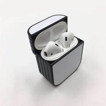2D Sublimation Plastic Case For Airpods1 2 heat press blank aluminium plate double side tape stickers 10 pieces/lot 2024 - buy cheap