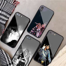 Capa de michael jackson em vidro temperado, capa de celular para iphone 12 11 pro max 5 6 7 8 plus x xs xr xsmax shell 12pro 2024 - compre barato