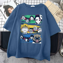 Demon Slayer Kamado Nezuko Kamado Print Mens T-Shirt Creativity Oversize T Shirt Vogue O-Neck T-Shirts Street Soft Men Tee Shirt 2024 - buy cheap