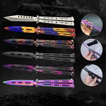 ZIYLCO Folding Knife Practice Butterfly Knife Stainless Steel No Edge Outdoor Sports Tool Training Knifes 2024 - buy cheap