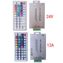 DC 12V-24V 12A /24A 44Key IR wireless Remote RGB Lights tape Controller Control For 2835 5050 RGB LED Strip 2024 - buy cheap