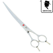 8.0" Professional Japan 440C Steel Pet Grooming Scissors Curved Dog Shears Animal Straight Cutting Clipper Dog Trimmer B0061C 2024 - buy cheap