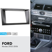 Painel de rádio de 2 din para ford mondeo 2002-2006, kit de encaixe para painel de áudio, placa facial, adaptador, moldura frontal 2024 - compre barato