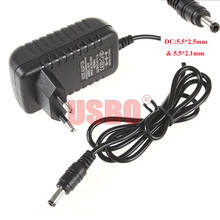 Black 1.0M 7V 1A Europe DC electronic Charger 5.5*2.5mm DC to AC 100/240V EU 1000MA transformer alarm Power Adapter 2024 - buy cheap