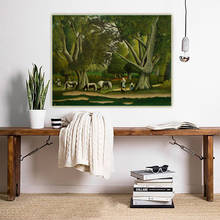 Pintura al óleo de Citon Henri Rousseau, Paisaje con lechadas, lienzo, obra de arte, póster, imagen, Fondo de pared, decoración del hogar 2024 - compra barato