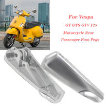 For Vespa GT GTS GTV 125 200 250 300 300ie Motorcycle Rear Passenger Foot Pegs Mount Black Pedal Extended Footpegs 2024 - buy cheap