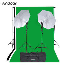 Andoer fotografia estúdio retrato produto luz iluminação tenda kit foto equipamento de vídeo (135w lâmpada + suporte de lâmpada + 2 * e mais) 2024 - compre barato