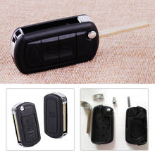 Black 3 Buttons Car Remote Flip Key Shell Case Fob Fit for Land Rover Range Rover Sport LR3 2006 2007 2008 2009 2024 - buy cheap