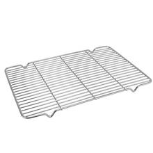 Non-Stick Stainless Steel BBQ Grill Meshes  Steaming Kebab Barbecue Mesh Rack Kitchen bread cold rack Baking Tray plate tray 2024 - buy cheap