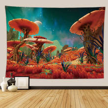 Large Mushroom Castle Wall Tapestry Forest Moon Starry Sky Hippie Boho Decor Dorm Witchcraft Tapestry Wall Hanging Carpets Cloth 2024 - buy cheap