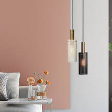 Luminária pendente com design nórdico, luminária de decoração em ferro para sala de jantar, sala de estar, cozinha 2024 - compre barato