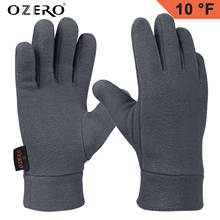 OZERO зимние теплые перчатки из флиса, с защитой от ветра, лыжные перчатки для сноуборда мотоциклетные перчатки для сенсорных экранов 2024 - купить недорого