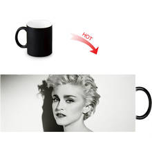 Керамическая кружка с изменением цвета и термочувствительностью, с принтом Мадонны, фарфоровые кружки, чашки для кофе, чая, молока 2024 - купить недорого