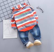 Spring Autumn Baby Boys Girls Clothes Infant Letter Cotton Hoodies Pants 2pcs/sets Children Fashion Splice Kid Casual Tracksuits 2024 - buy cheap