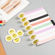 100PCS New Mushroom Hole Notebook Binder Plastic Button Smiley Graphic Custom Pattern 35mm Binding Rings Disc Office Supplies 2024 - buy cheap