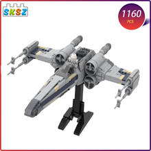 Mini star tie fighter x asa micro lutadores conjunto diy blocos de construção tijolos crianças brinquedos educativos para meninos presente natal moc 2024 - compre barato