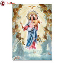 Imágenes de pintura de diamantes 5d, arte Vintage, virgen religiosa, Ángel, novedad completa 2021, arte de mosaico, nuevo y popular 2024 - compra barato