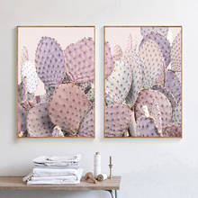 Pink Cactus Picture For Living Room Decor Posters And Prints Wall Art Canvas Painting Nordic Modern Wall Pictures 2024 - buy cheap