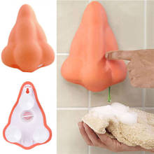 Fun Creative Nose Shaped Bathroom Shower Wall Suction Hooks Sanitizer Gel Liquid Soap Dispenser 2024 - buy cheap