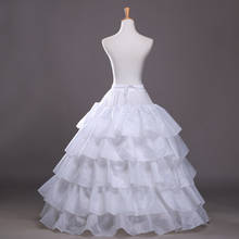 YiMinpwp Ball Gown Bridal Petticoat Ruffles Puffy Underskirts Bridal Dresses Plus Size Crinoline Petticoats 2024 - compra barato